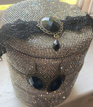 Load image into Gallery viewer, Black lace bracelet and earrings
